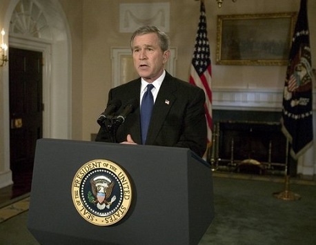Online Speech Bank President George W Bush Announces Capture