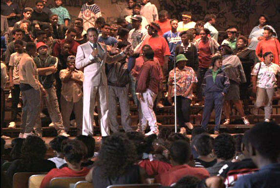 lean on me scene